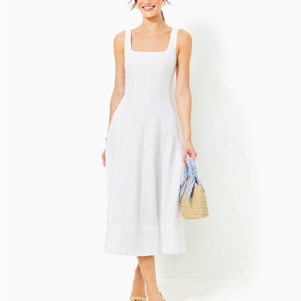 Lilly Pulitzer White Midi Dress